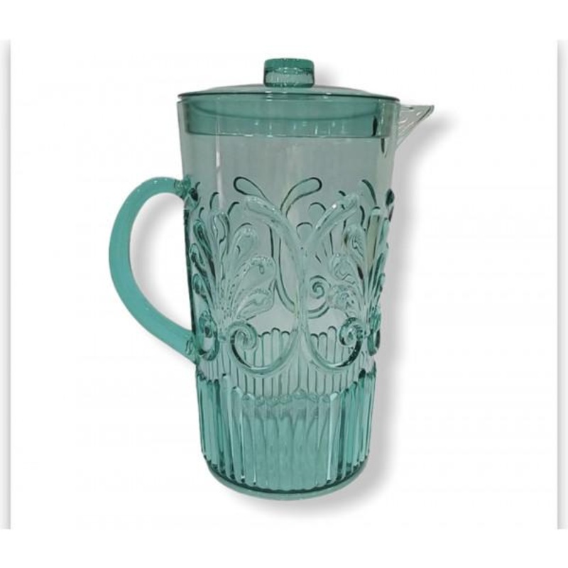 Flair Acrylic Scollop Pitcher - Sea Foam