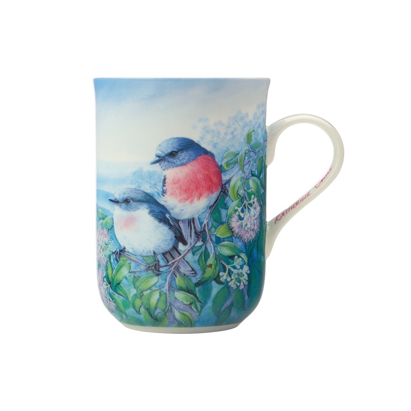 MW Birds of Australia KC 10yr Anniversary Mug 300ML Rose Robin Gift Boxed
