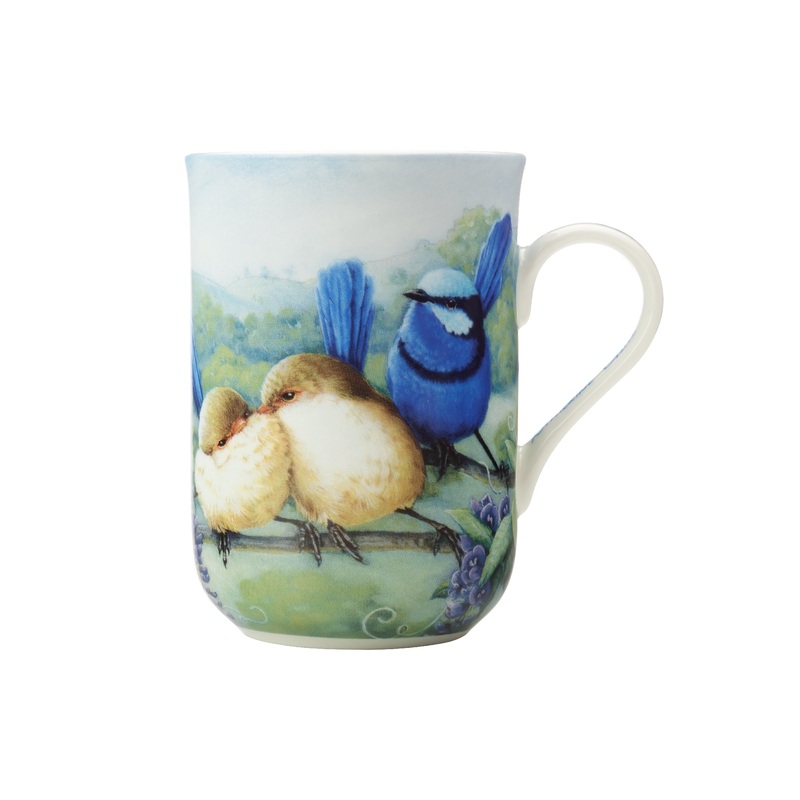 MW Birds of Australia KC 10yr Anniversary Mug 300ML Splendid Fairy Wren Gift Boxed