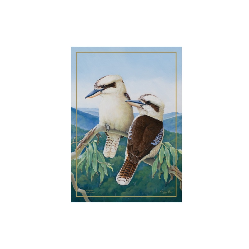 MW Birds of Australia KC 10yr Anniversary Tea Towel 50x70cm Kookaburra