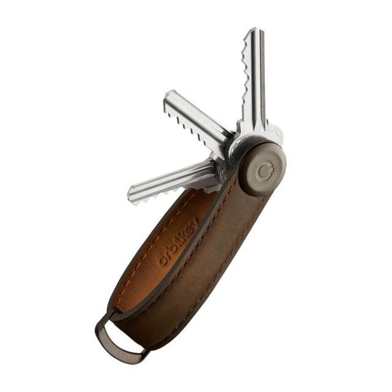 Orbitkey 2.0 Crazy Horse Leather - Oak Brown/Brown