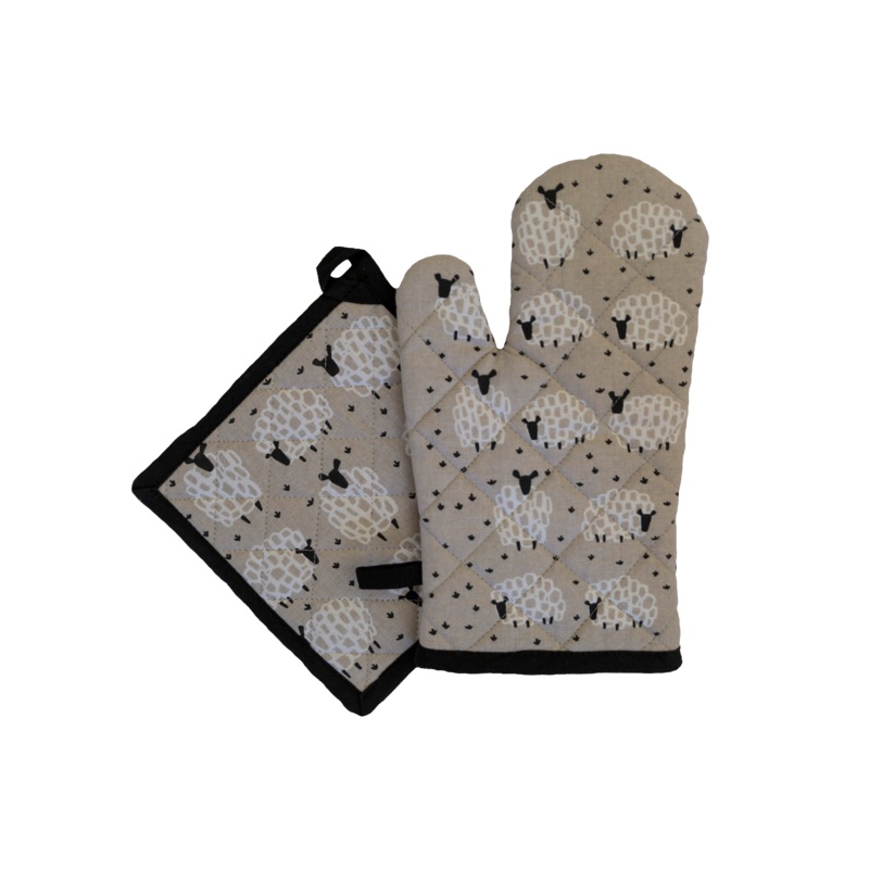 AG Oven Glove & Pot Holder - Grey Sheep