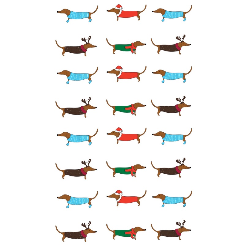 AG Tea Towel - Xmas Dogs