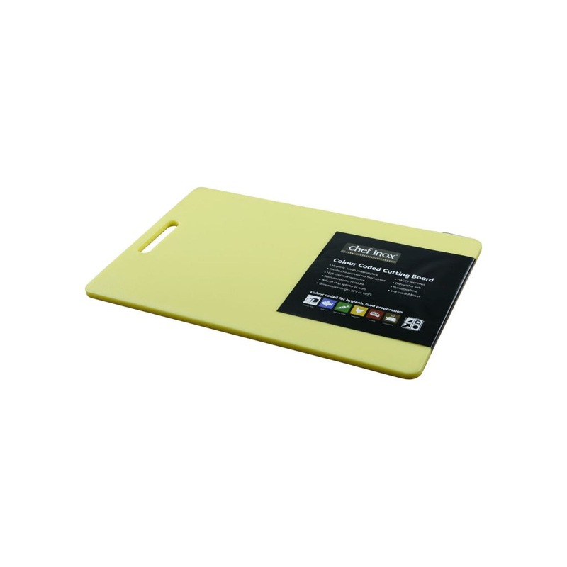Chef Inox HACCP Cutting Board 300x450mm - Yellow