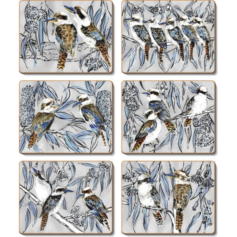Cinnamon 'Kookaburra Laugh' Placemats Set of 6