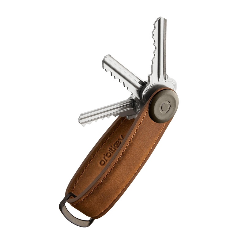 Orbitkey 2.0 Crazy Horse Leather - Chestnut Brown/Brown