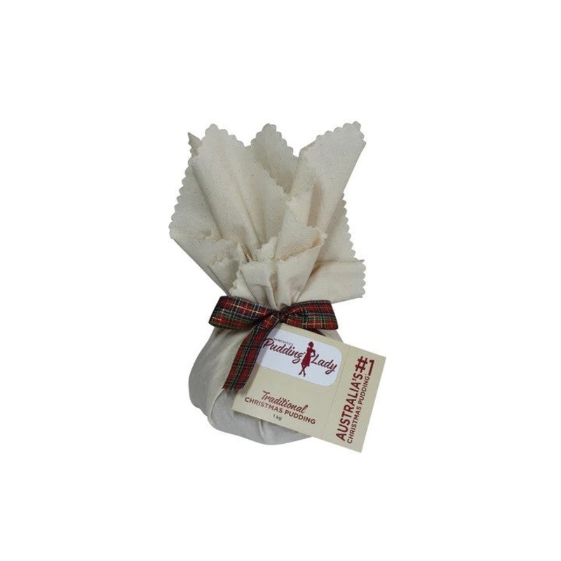 Pudding Lady Christmas Pudding 1.0kg - Round