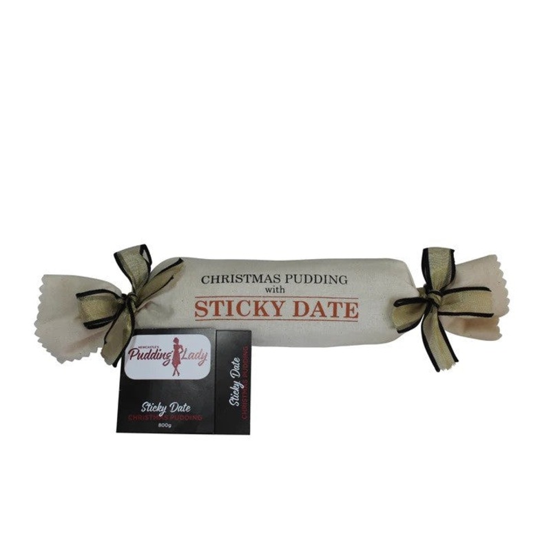 Pudding Lady Christmas Pudding Sticky Date 800g - Log