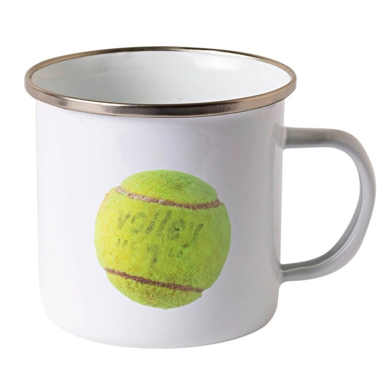 SN Enamel Mug - Vintage Tennis Ball