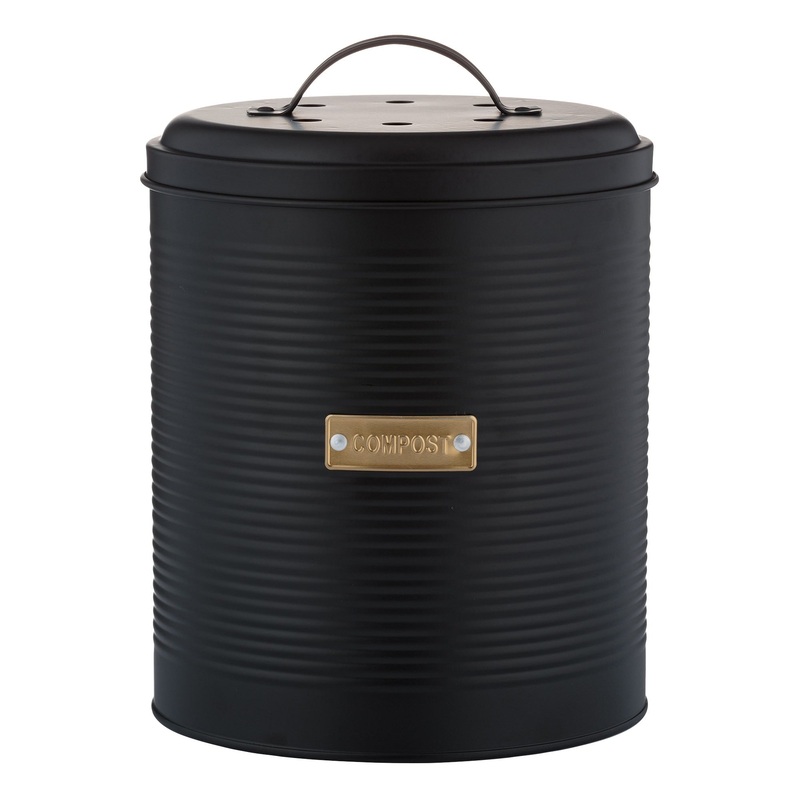 Typhoon Living Compost Caddy 2.5lt - Black