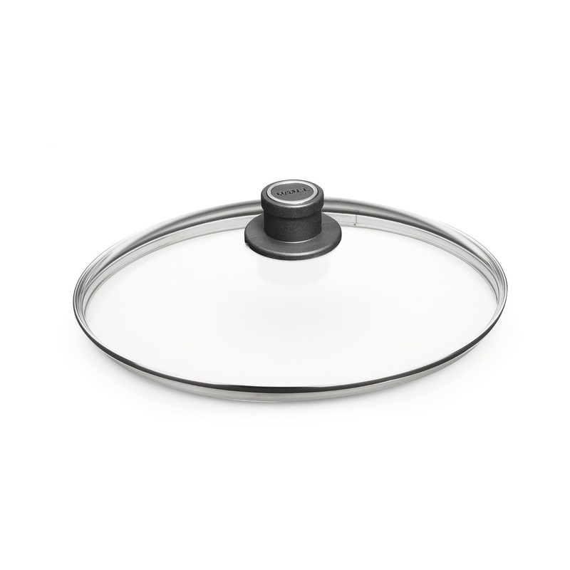 WOLL Diamond Lite Fixed Knob Safety Glass Lid 24cm W/Knob