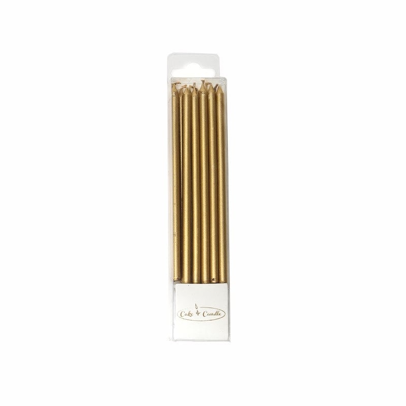 Cake & Candle - Cake Candles Pack of 12 - Gold