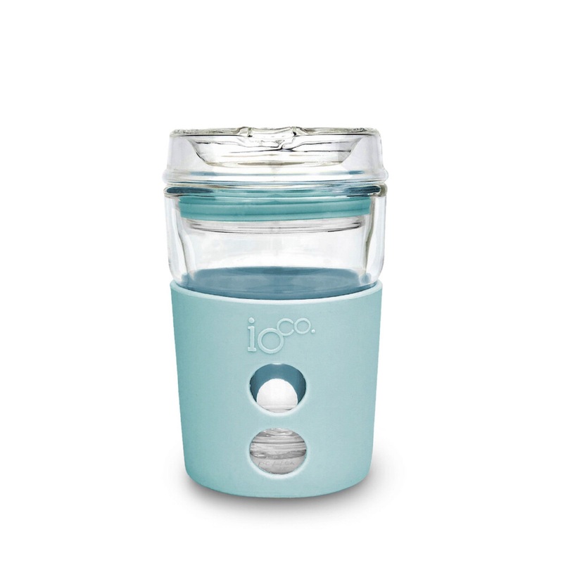 Ioco Glass Travel Mug 8oz - Ocean Blue