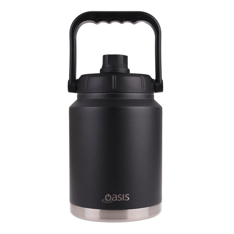 Oasis S/S Insulated Jug W/Carry Handle 2.1lt - Black