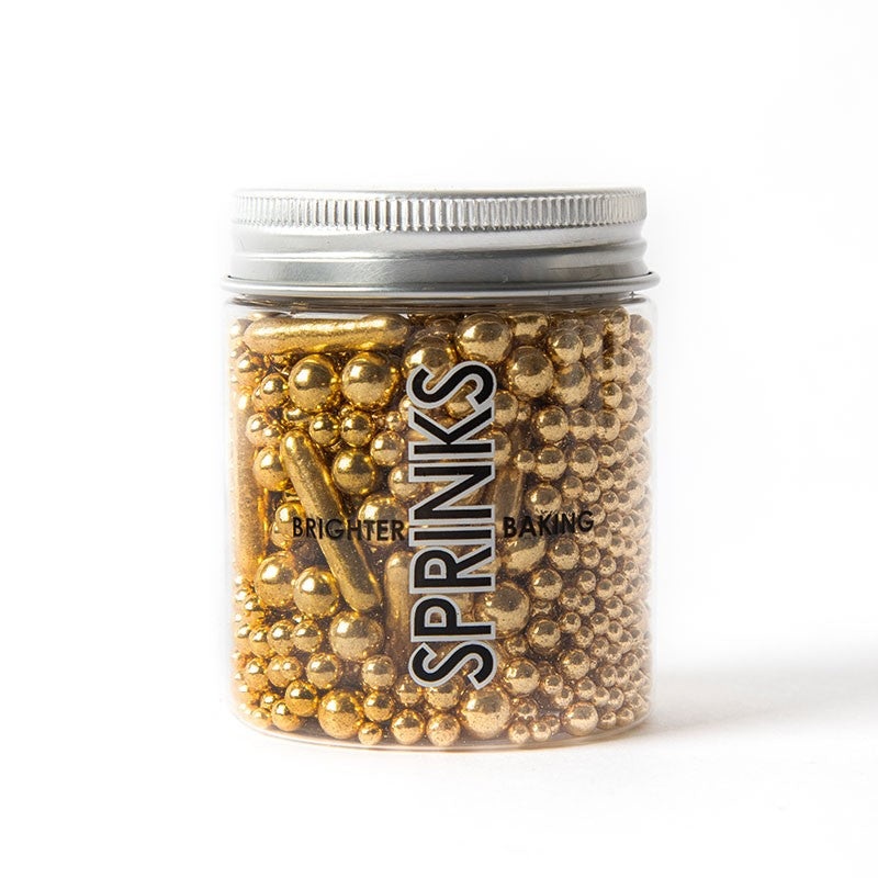 Sprinks Bubble & Bounce Shiny Gold (75g) Sprinkles