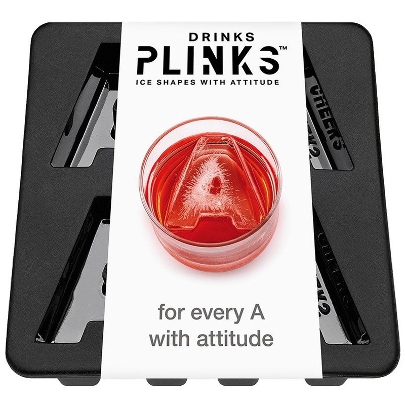 Drinks Plinks Silicone Ice Tray - Letter A