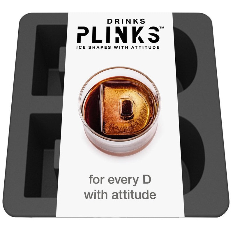 Drinks Plinks Silicone Ice Tray - Letter D