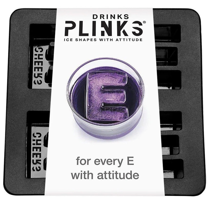 Drinks Plinks Silicone Ice Tray - Letter E