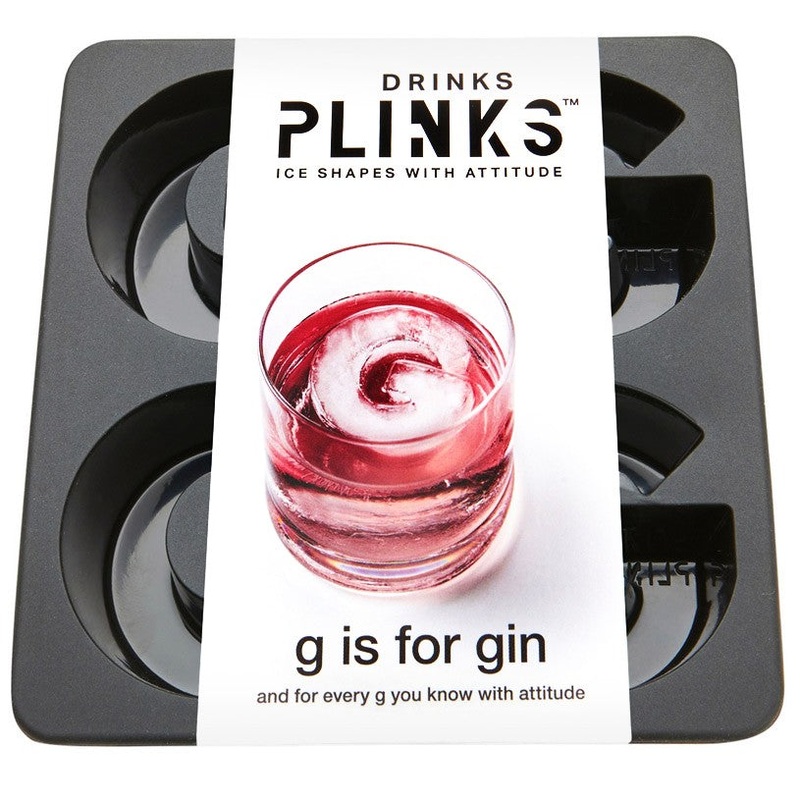 Drinks Plinks Silicone Ice Tray - Letter G is for Gin