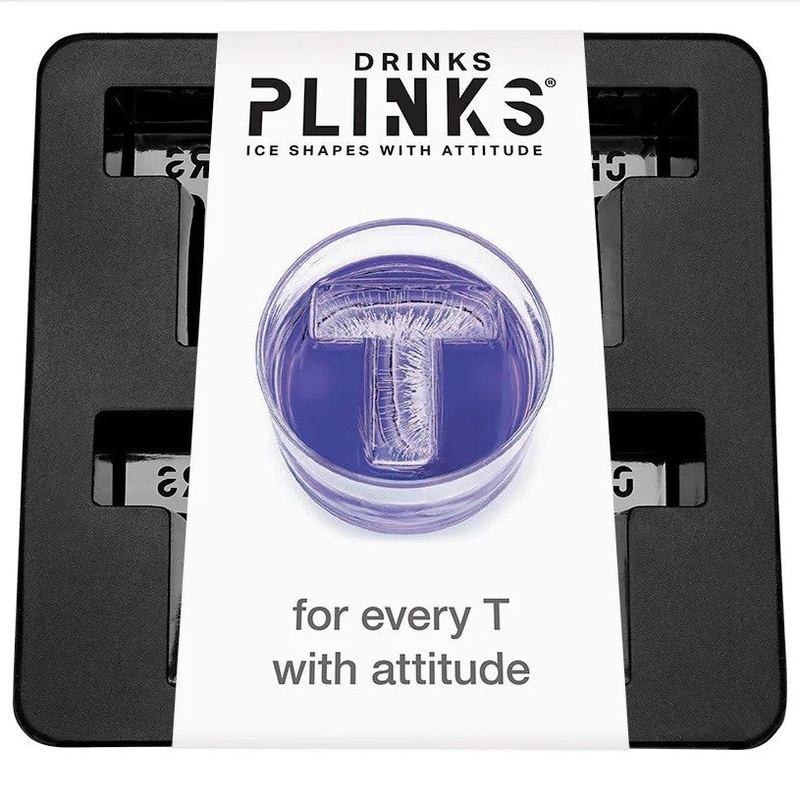 Drinks Plinks Silicone Ice Tray - Letter T