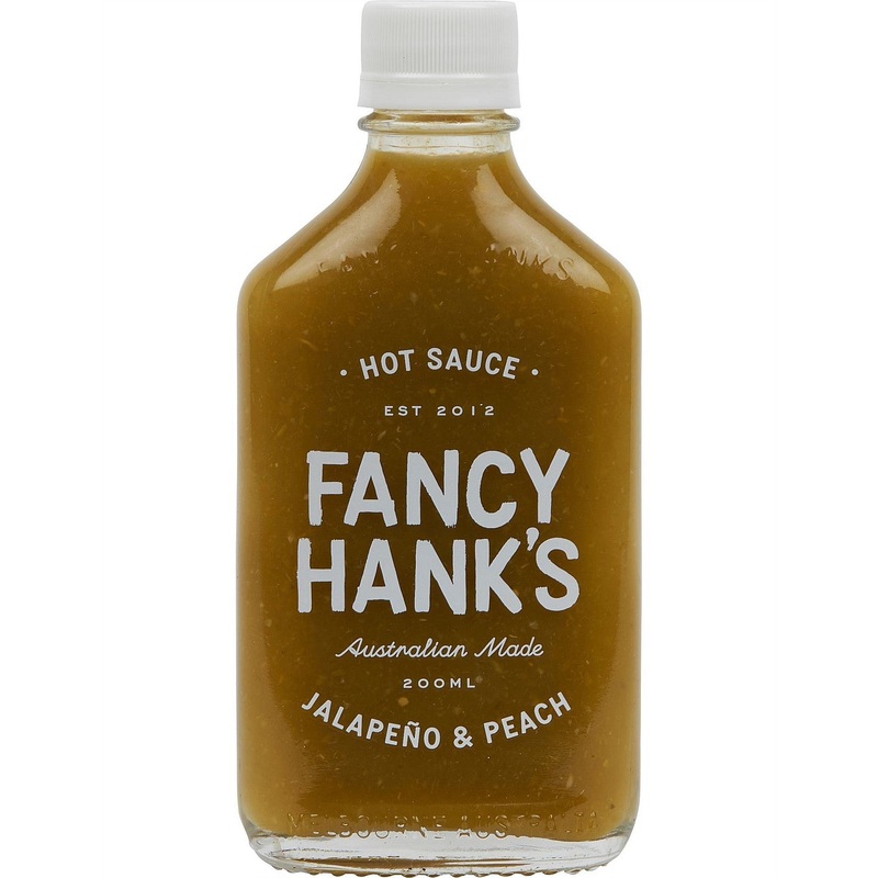 Fancy Hank's Hot Sauce Jalapeno & Peach 200ml