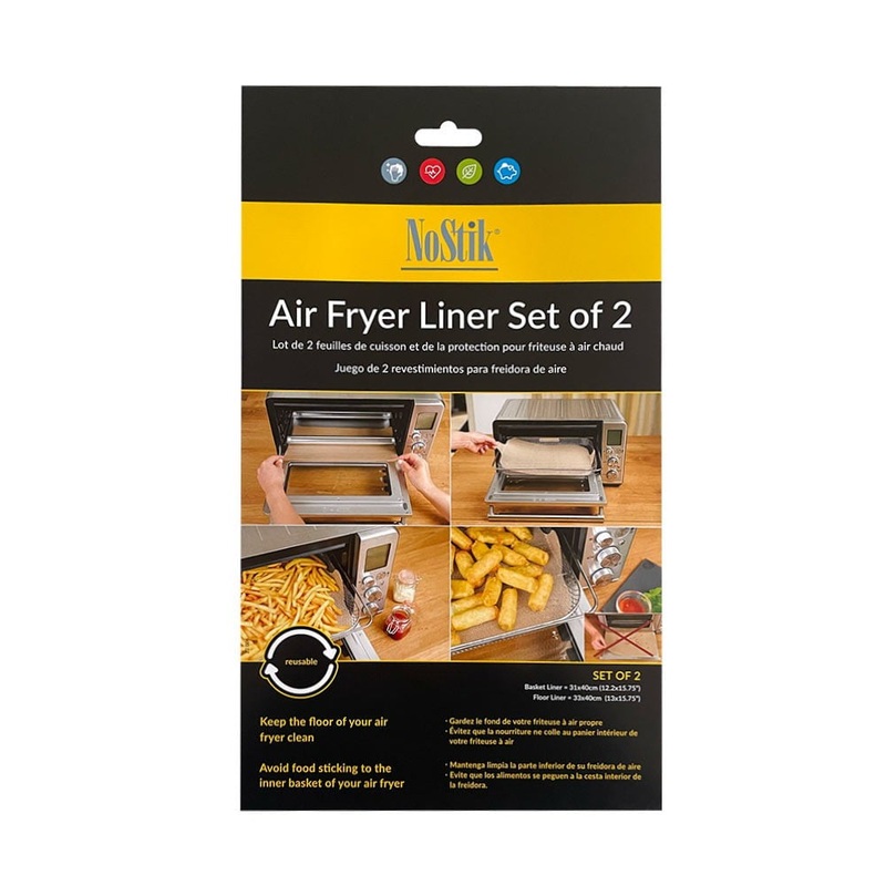 Nostik Air Fryer Liner Set of 2 - Rectangular