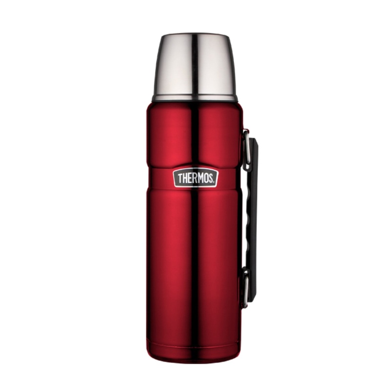 Thermos Stainless King Vacuum Flask 1.2lt - Red