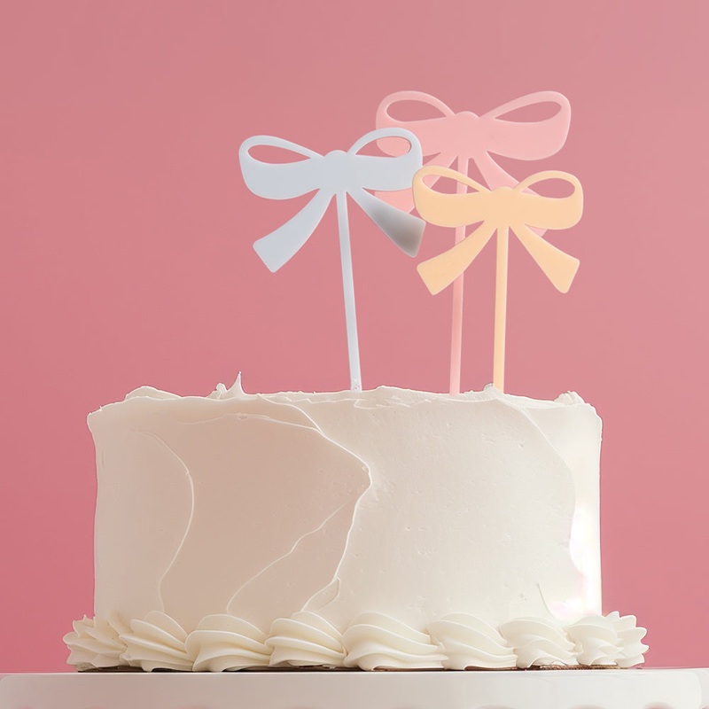 Cake & Candle Cake Topper - Milkshake Bows