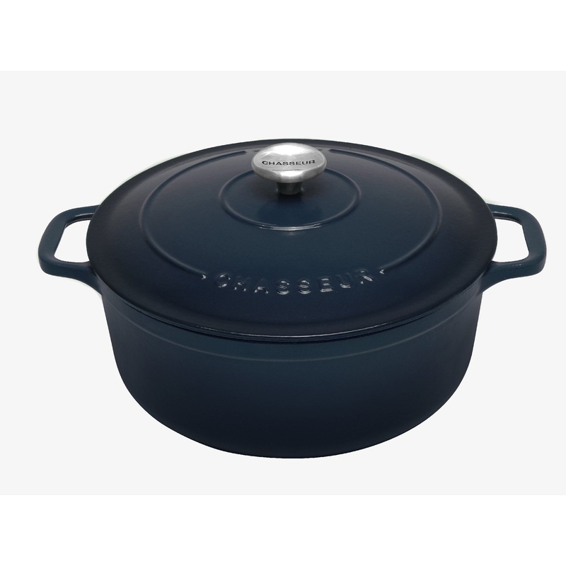Chasseur Round Casserole 28cm / 6.1lt - Licorice Blue