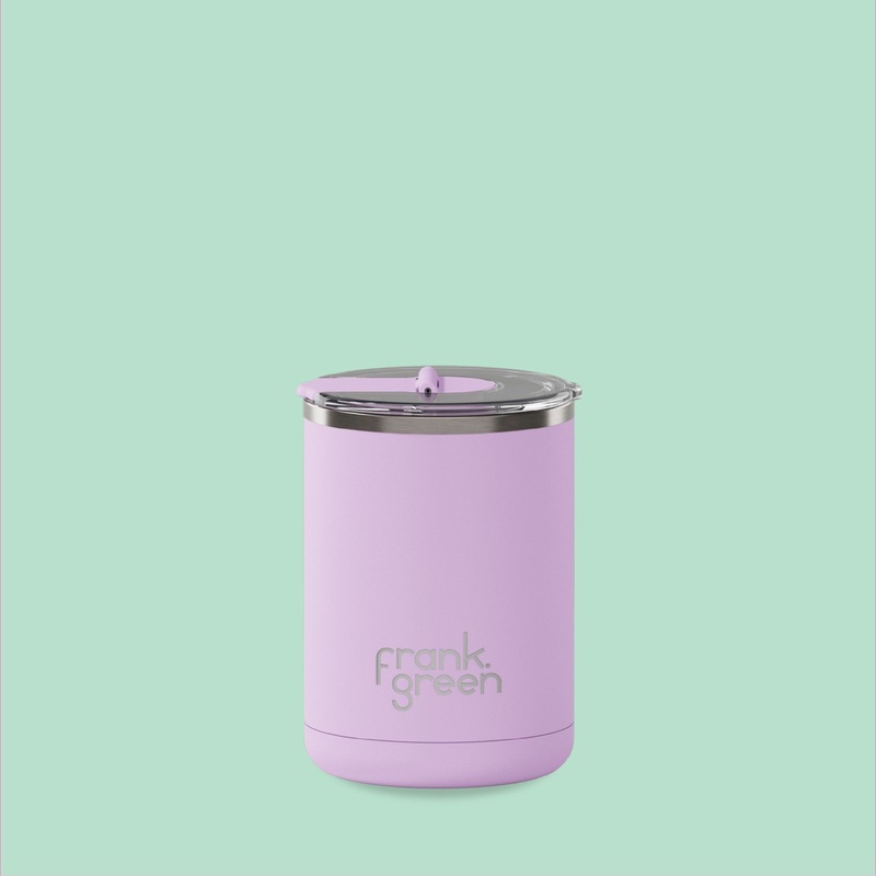 Frank Green Ceramic Reusable Cup Hinged Lid 12oz / 355ml - Lilac Haze
