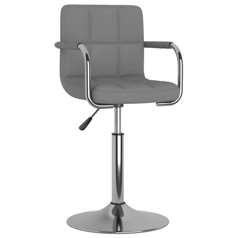 Chaise de salle  manger Gris clair Tissu