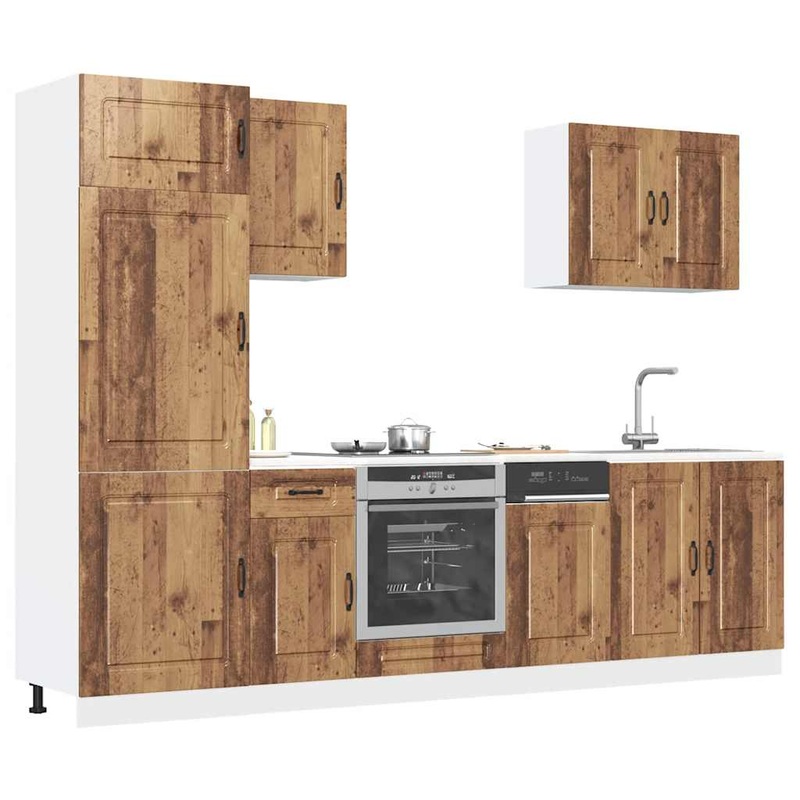 Ensemble d'armoires de cuisine 7 pcs Kalmar bois d'ingnierie