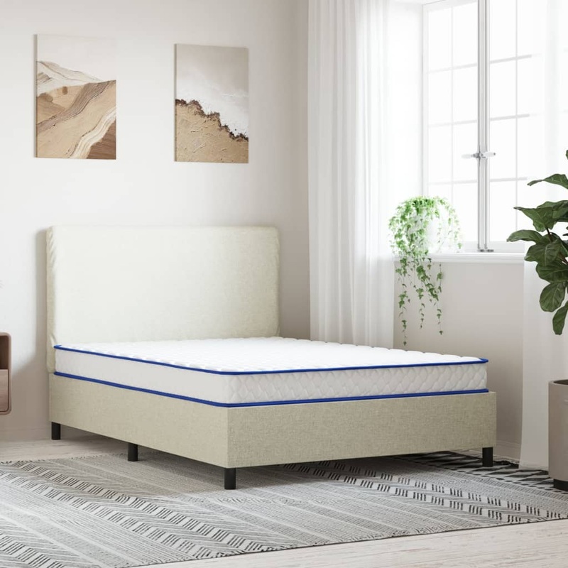 Matelas en mousse  mmoire de forme blanc 140x190x17 cm