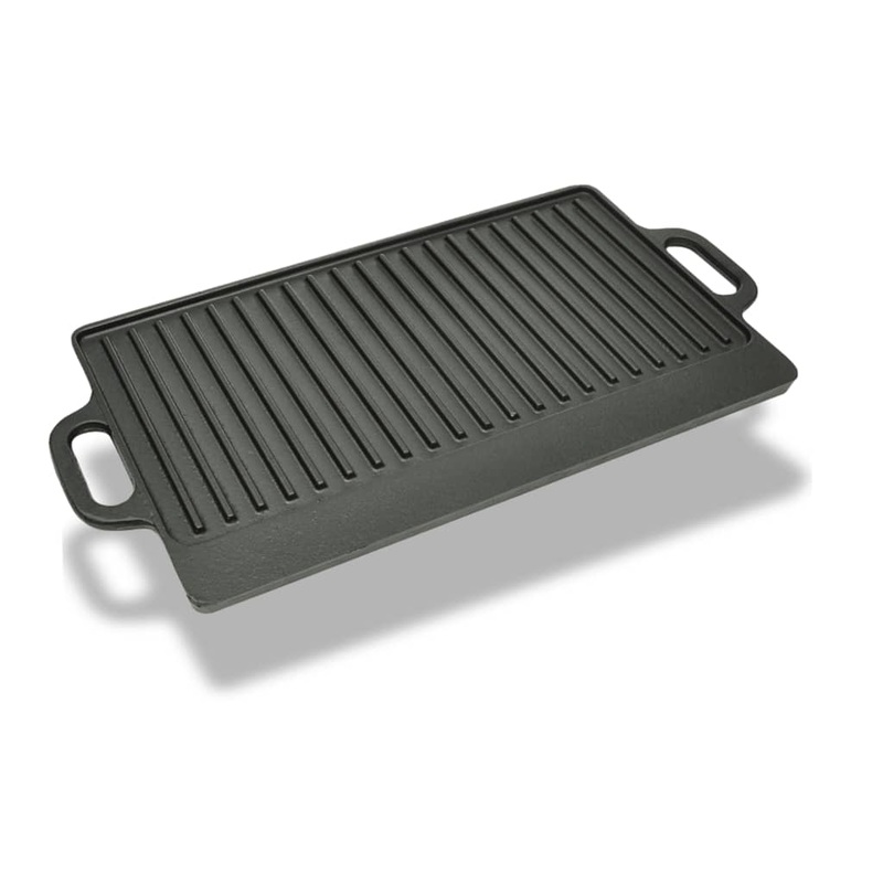 Plateau de gril rversible Fonte 50x23 cm