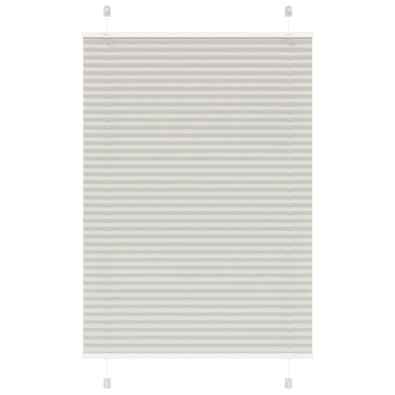 Store pliss gris clair 100x150 cm largeur du tissu 99,4cm