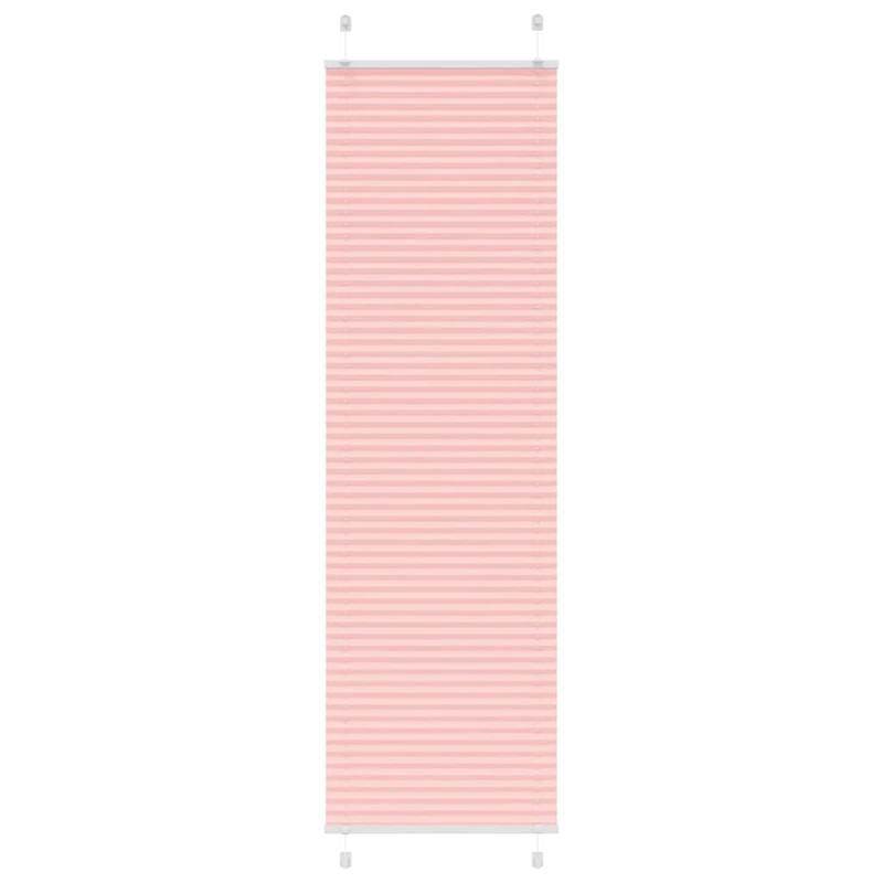 Store pliss rose 60x200 cm largeur du tissu 59,4 cm polyester