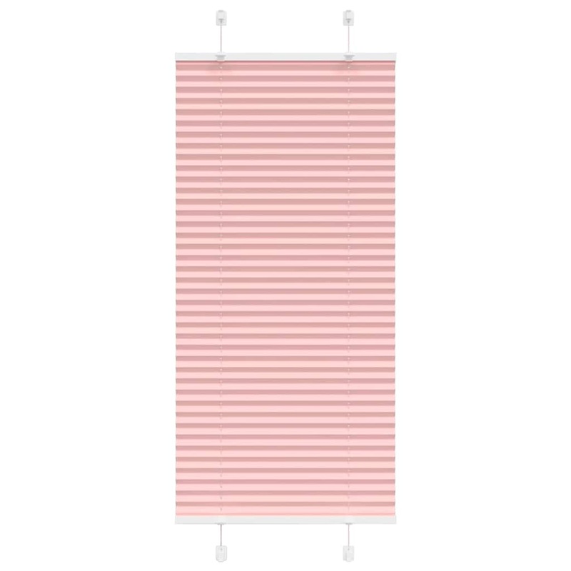 Store pliss rose 65x100 cm largeur du tissu 64,4 cm polyester