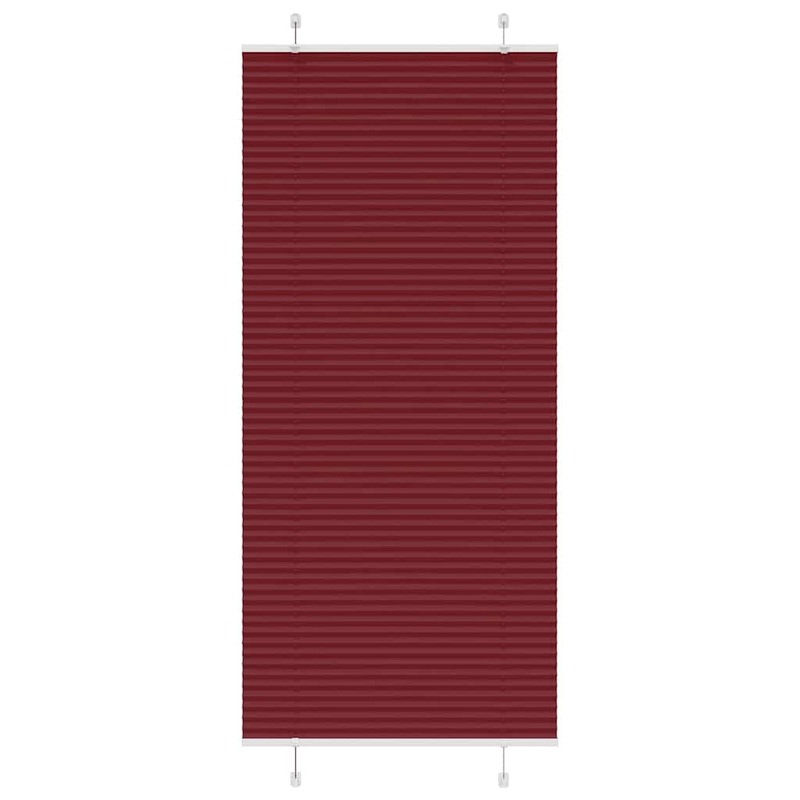 Store pliss rouge bordeaux 85x200 cm largeur du tissu 84,4 cm