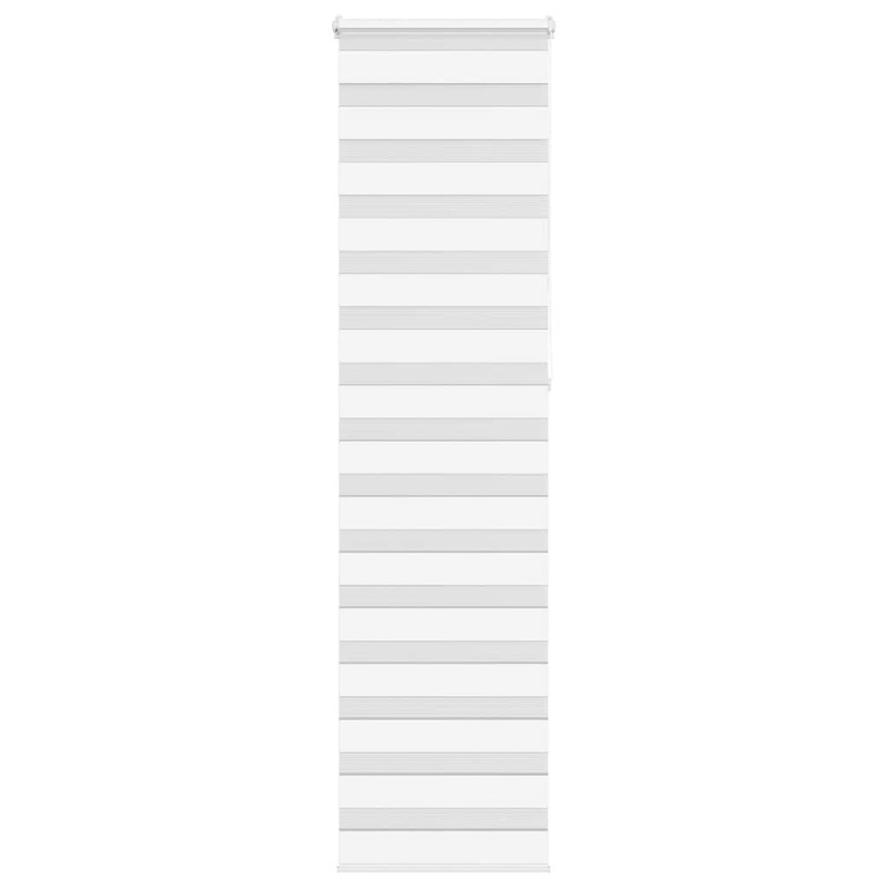 Store zbre blanc 60x230 cm largeur du tissu 55,9 cm polyester