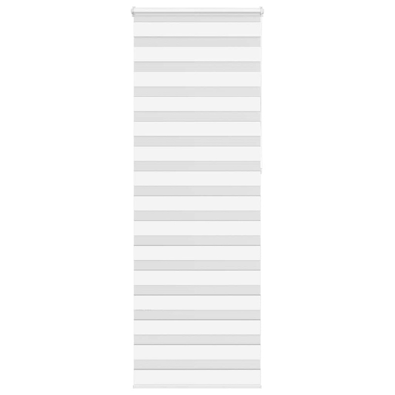 Store zbre blanc 70x230 cm largeur du tissu 65,9 cm polyester