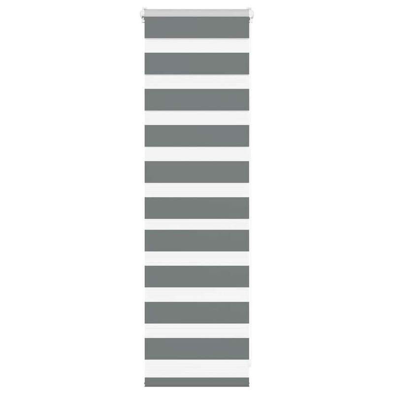 Store zbre gris fonc largeur du tissu 45,9 cm polyester